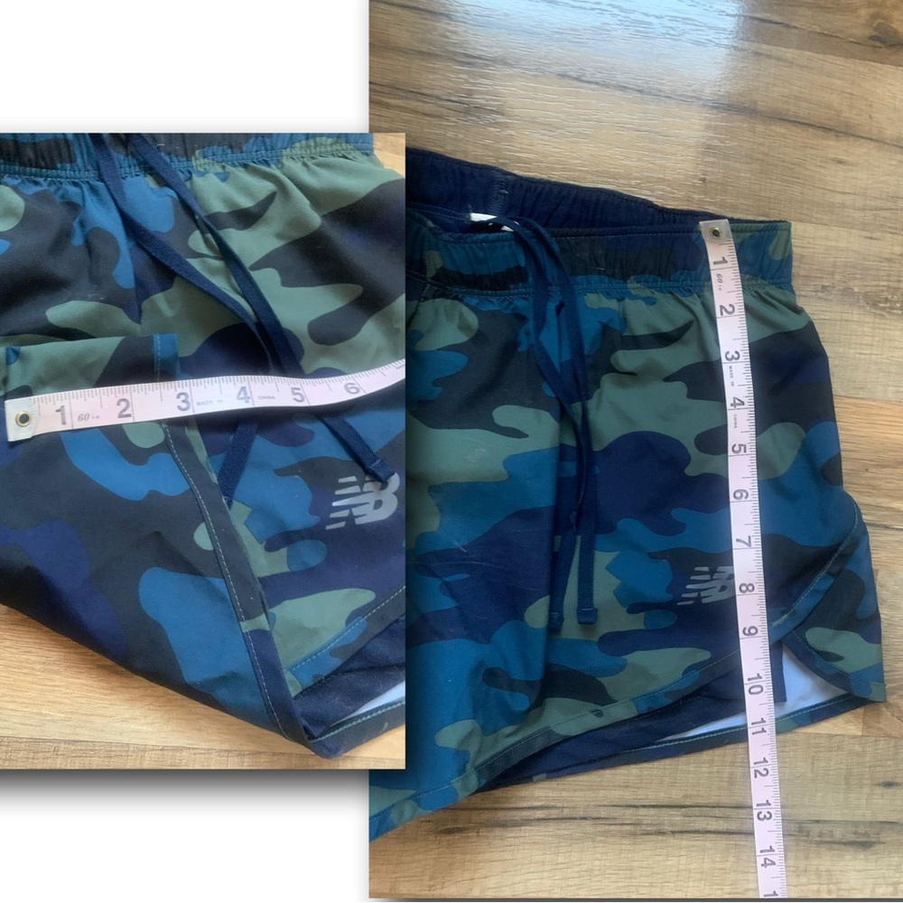 New Balance Camo Lined Shorts M EUC - Picture 6 of 8